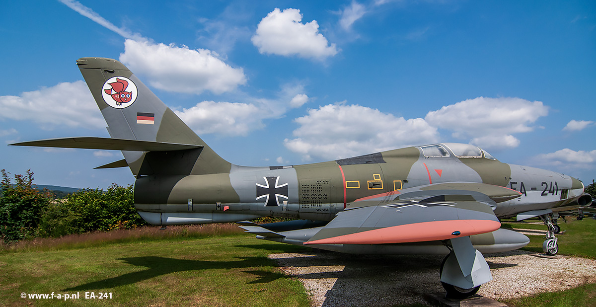 Republic RF-84F-25-RE Thunderflash  EA-341 seen here as    EA-241  AKG-51 Luftwaffe at Hermeskeil  23-07-2021