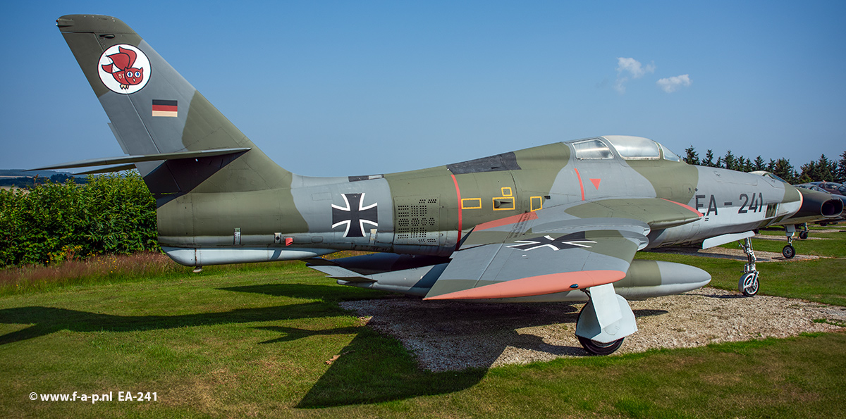 Republic RF-84F-25-RE Thunderflash  EA-341 seen here as    EA-241  AKG-51 Luftwaffe at Hermeskeil  23-07-2021