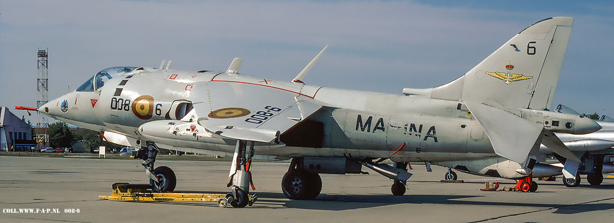 Hawker Siddeley AV-8A Harrier/AV-8S Matador    008-6  VA.1-5   Spain/Navy