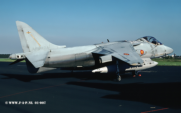 McDonnell Douglas EAV-8B Harrier,01-907   c/n-E7   Esc 009  Spanish Navy / Armada At Leeuwarden 02-07-1994