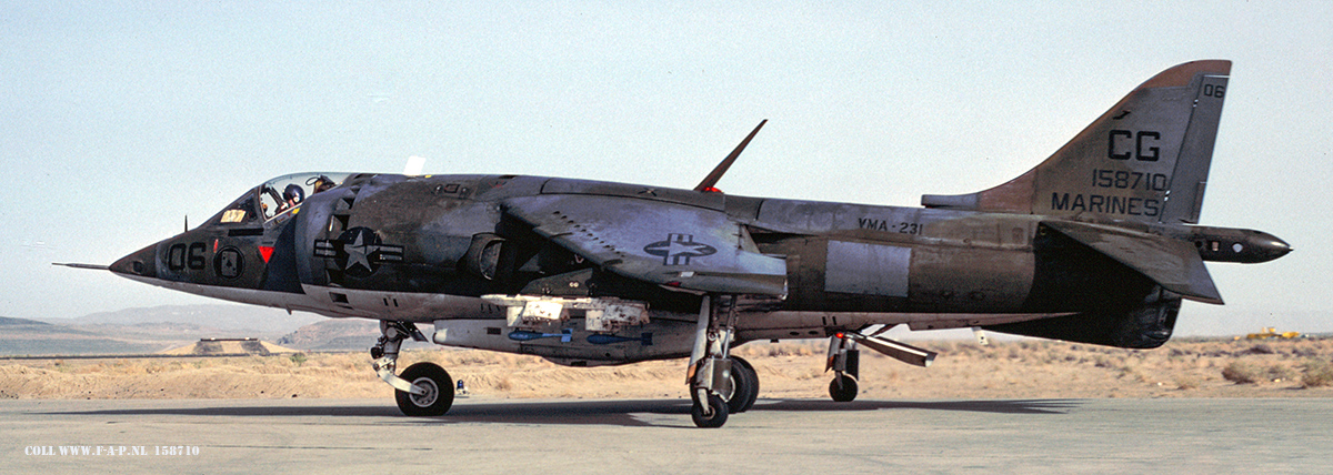 Hawker Siddeley AV-8A Harrier,  158710  CG-06  VMA-231   US-Marines