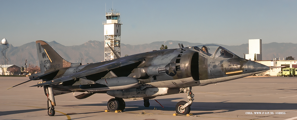 Hawker Siddeley AV-8A Harrier, 158955  VMA-513  WF-05  US Marines Davies Monthan