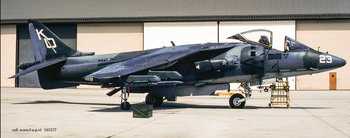 Mcdonnel Douglas AV8B Harrier    161577   VMA-203   KD-23  US-Marines