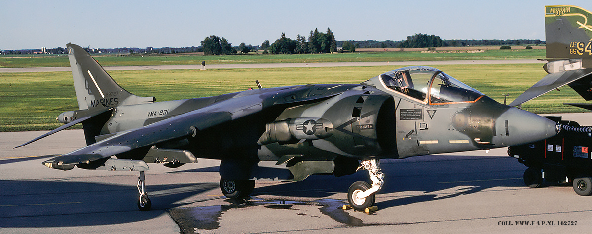 McDonnell Douglas AV-8B Harrier,  162727  CG-11  C/n-512047 VMA-231 US Marine Corps