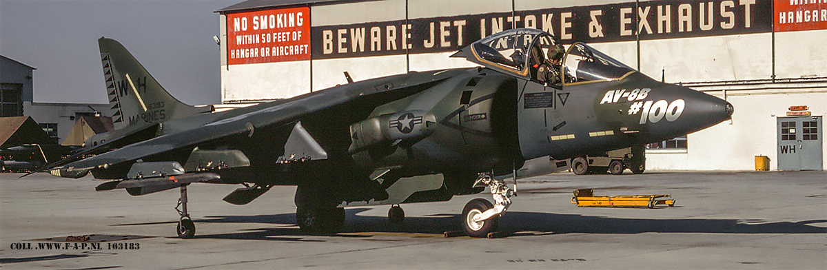 McDonnell Douglas AV-8B Harrier   163183  WH  100 AV8B US-Marine Corps