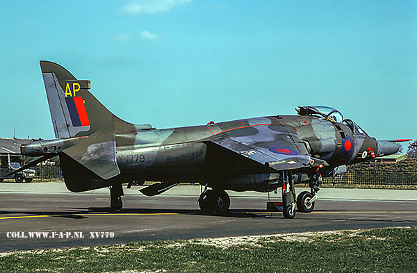 Hawker Siddeley Harrier GR3, XV-779 c/n-712029 AP  3-Sqd  Royal Air Force 