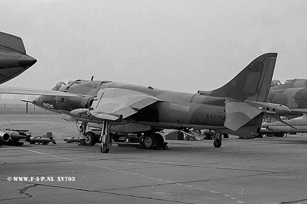 Hawker Siddeley Harrier GR.1  XV793 c/n- 712043  Wieldenrath 1969