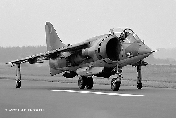 Hawker Harrier GR Mk1   XW770 3-Sqd   Twente AB 31-08-1974