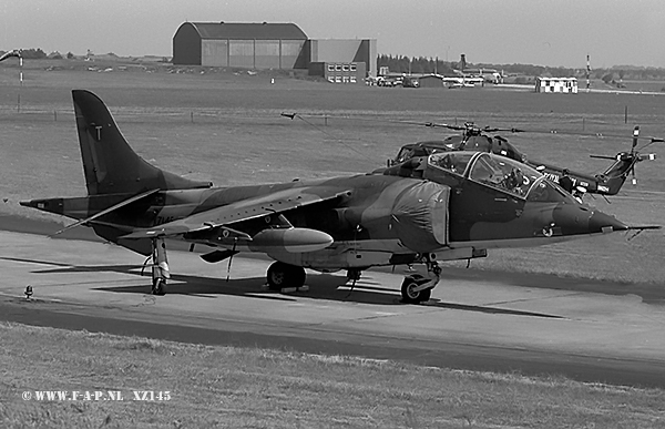 Hawker Siddeley Harrier T.4  XZ145 c/n-41H-212026  3-Sqd It was sold in 2012, and is now in Torrance, California.