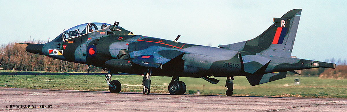 British Aerospace Harrier T4 ZB 602  c/n-212034  233-OCU at Leeuwarden  