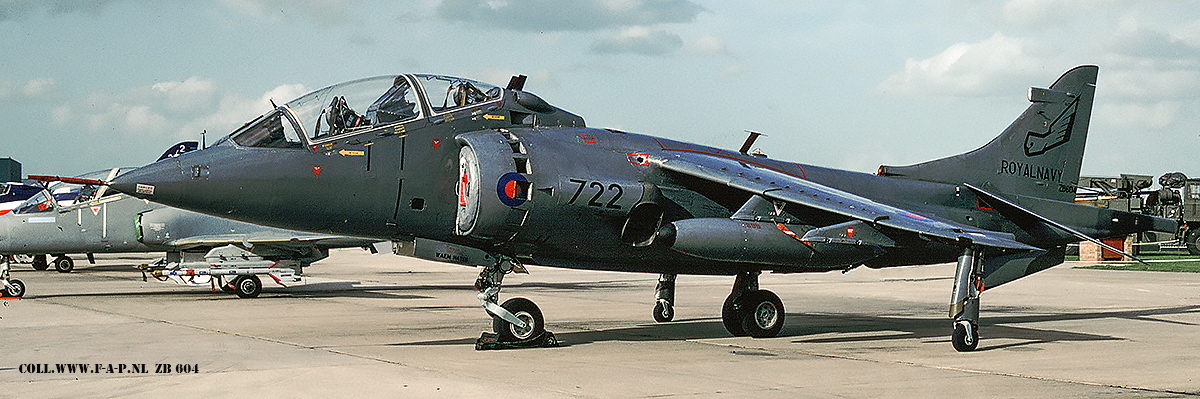 Hawker Siddeley Harrier T4N  ZB 604 822  c/n- 212036  899 Squadron  Royal Navy