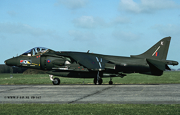 BAe Harrier GR7 ZD347  233-OCU  Leeuwarden 1994