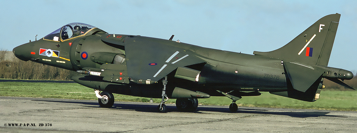 British Aerospace Harrier GR.5. ZD346 c/n-P13  233-OCU  at Leeuwarden 1994