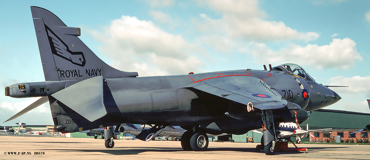 British Aerospace Sea Harrier FRS1   ZD579  718   899 Squadron  Royal Navy