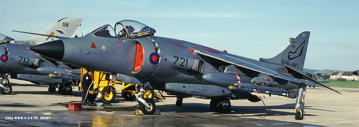 British Aerospace Sea Harrier FRS1   ZD581  718  c/n-912044/B38/P31 899 Squadron  Royal Navy