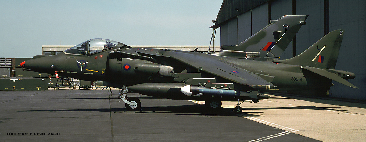 British Aerospace Harrier GR7,  ZG501  c/n- P72   SAOEU  Royal Air Force 