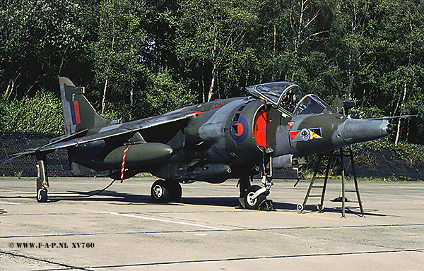 Hawker Siddeley Harrier GR3    XV760   c/n712023   233-OCU  Twente 27-09-1982