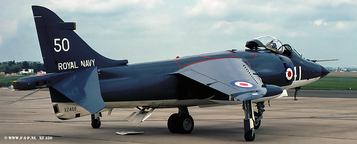 British Aerospace Sea Harrier FRS1  xz450  50   c/n-41H-912004  Royal Navy