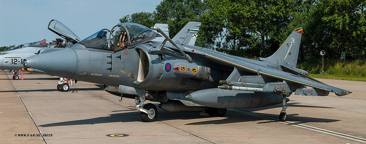 British Aerospace Harrier GR.7A   ZD378   c/nP26   4-Sqd   Leeuwarden 20-06-2008