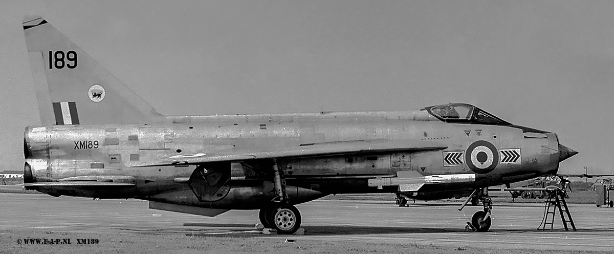 Lightning F1A  XM-189   65 Squadron/226 OCU Upper Heyford, 12th August 1972.scrapped at RAFG Gutersloh in the late 70s. My collection 