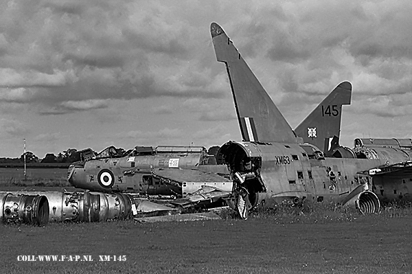 Lightning F-1 XM-145  Scrapyard at Leconfield 19-091974