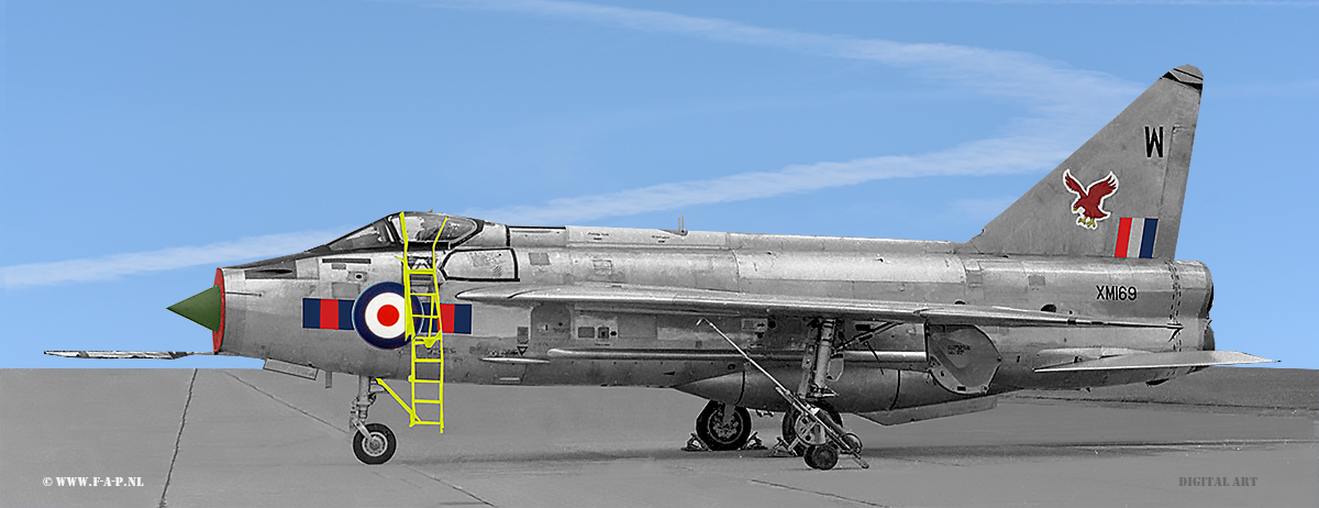 English Electric Lightning F-1. XM169 of 23-Sqd