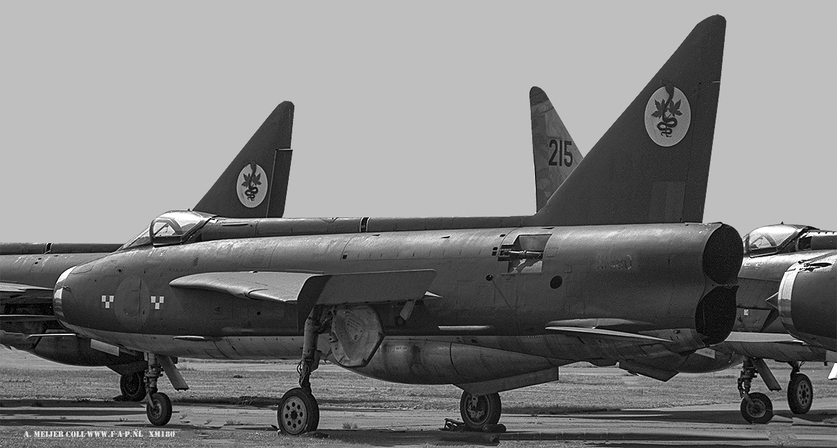  English Electric  Lightning  XM-180 Decoy of 92-Sqd at Guterloch 1975