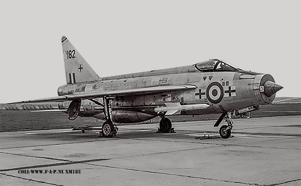 English Electric Lightning  F-1A   XM-182  of 145-sqd 226-OCU,