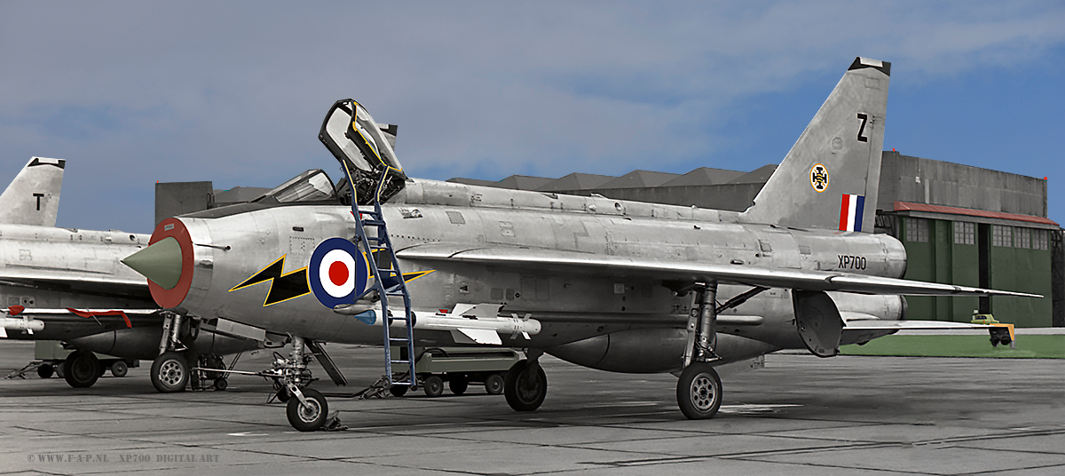 English Electric  Lightning F-3  XR-700  111-Sqd  Digital Art