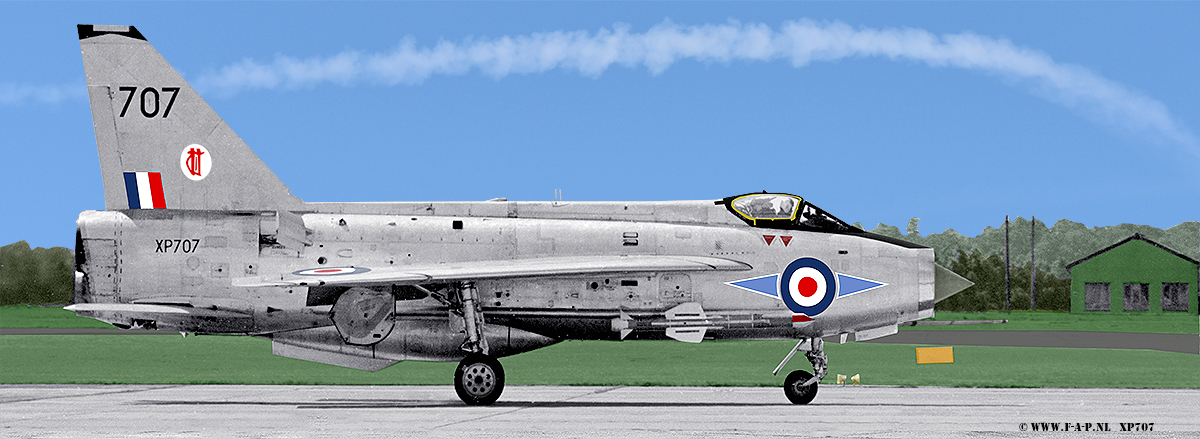 English Electric Lightning  F-3  XP707   226-OCU Digital Art