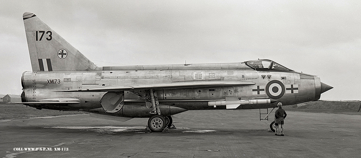 English Electric Lightning  F-1A   XM-173  of 145-sqd 226-OCU, 