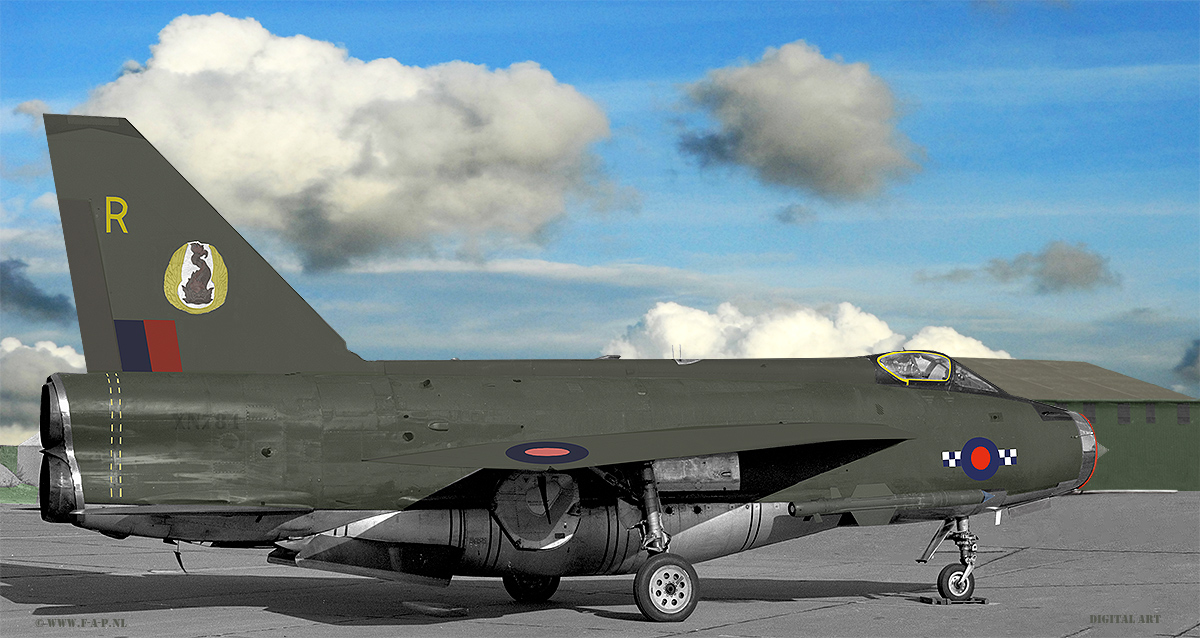 English Electric  Lightning F-2A  XN-784  19-Sqd    Digital Art