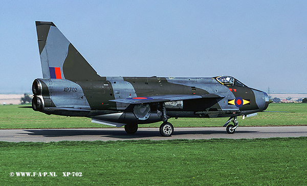 English Electric Lightning  F-3   XP702  Binbrook 