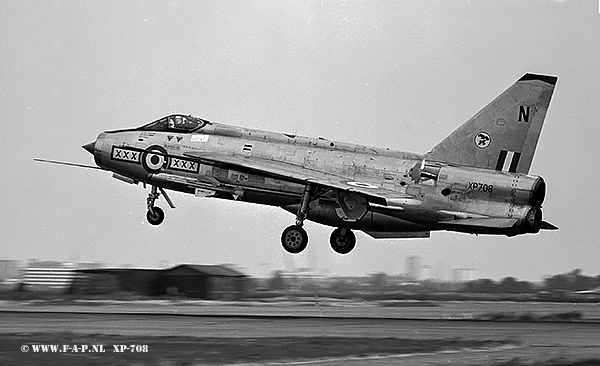 Lightning F-3.  XP-708    29-Sqd   Leeuwarden