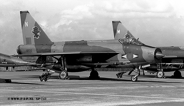 Lightning F-3   XP-741   11-Sqd   Binbrook  06-08-1978