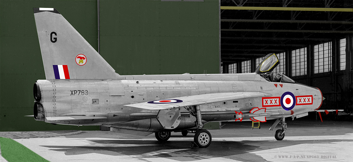 English Electric  Lightning F-3  XP763   29-Sqd Wattisham  Digital