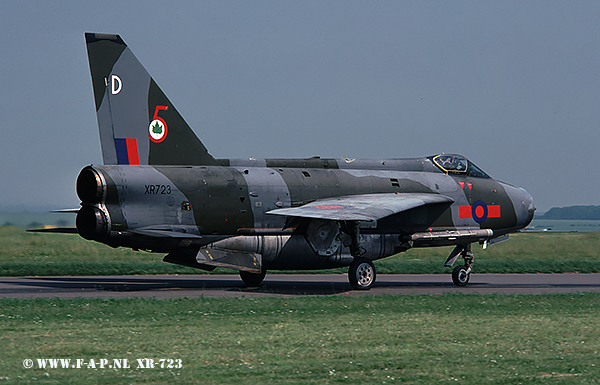 English Electric  Lightning F-6  XR-723  At Binbrook  Crashed