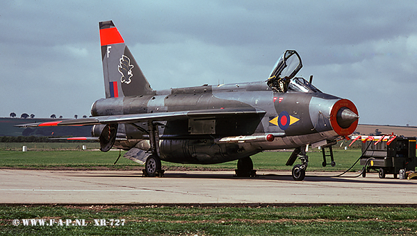 English Electric  Lightning F-6  XR-727  At Binbrook