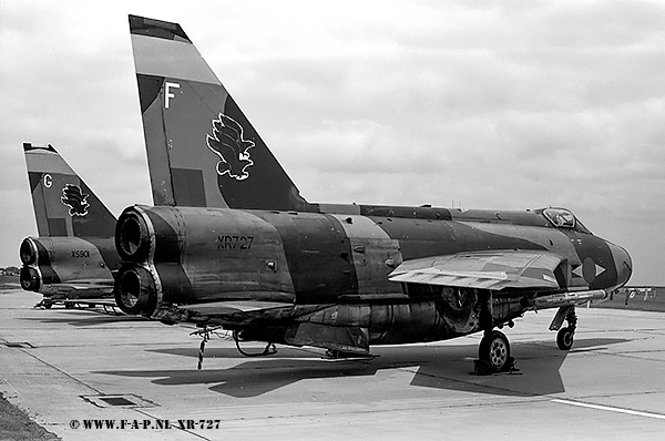 Lightning F-6   XR727  11-Sqd   Binbrook  26-08-1978