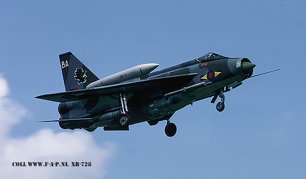 English Electric  Lightning F-6  XR-728  At Binbrook