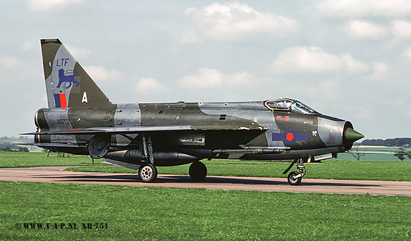 English Electric  Lightning F-6  XR-751  At Binbrook