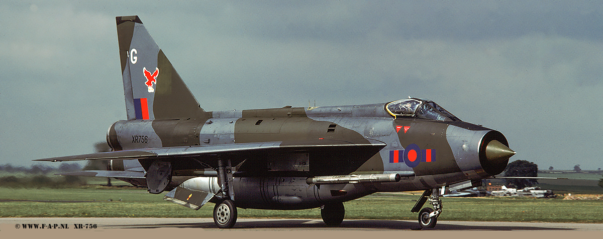 English Electric  Lightning F-6  XR-756   23-Sqd  Binbrook