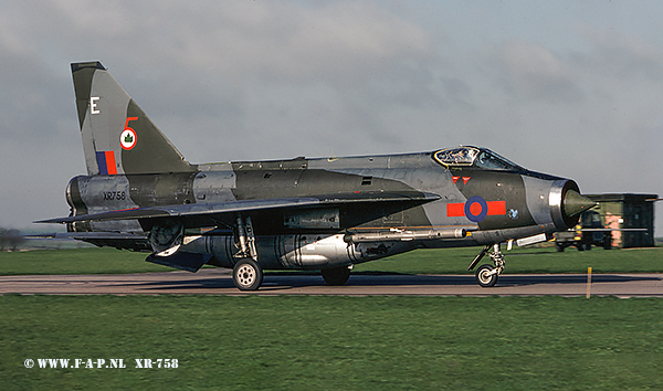 English Electric  Lightning F-6  XR-758  Binbrook