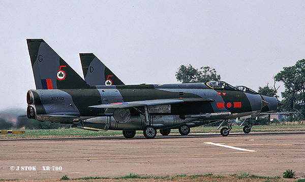 English Electric  Lightning F-6  XR-760  Binbrook