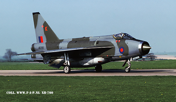 English Electric  Lightning F-6  XR-760  Binbrook