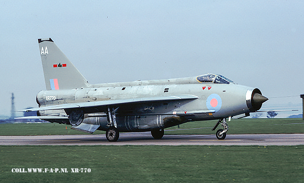 English Electric  Lightning F-6  XR-770    Binbrook