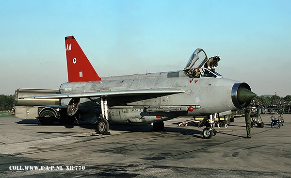 English Electric  Lightning F-6  XR-770    Binbrook