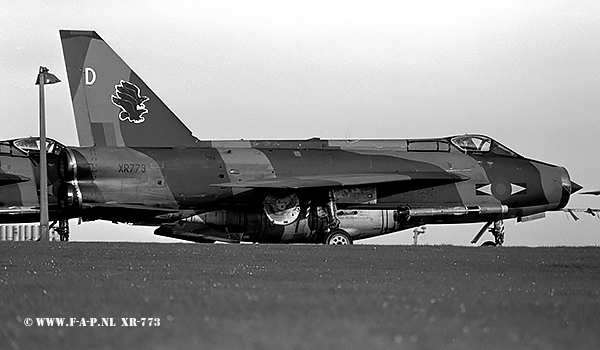 English Electric  Lightning F-6  XR-773      Binbrook