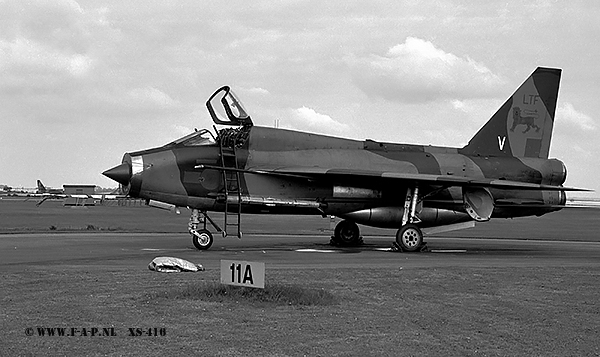 English Electric  Lightning T-5    XS416     Binbrook  26-08-1978