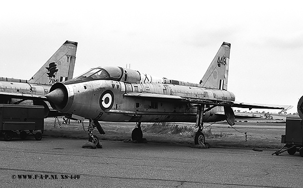 Lightning T-5   XS-449  226-OCU  Binbrook  26-08-1978